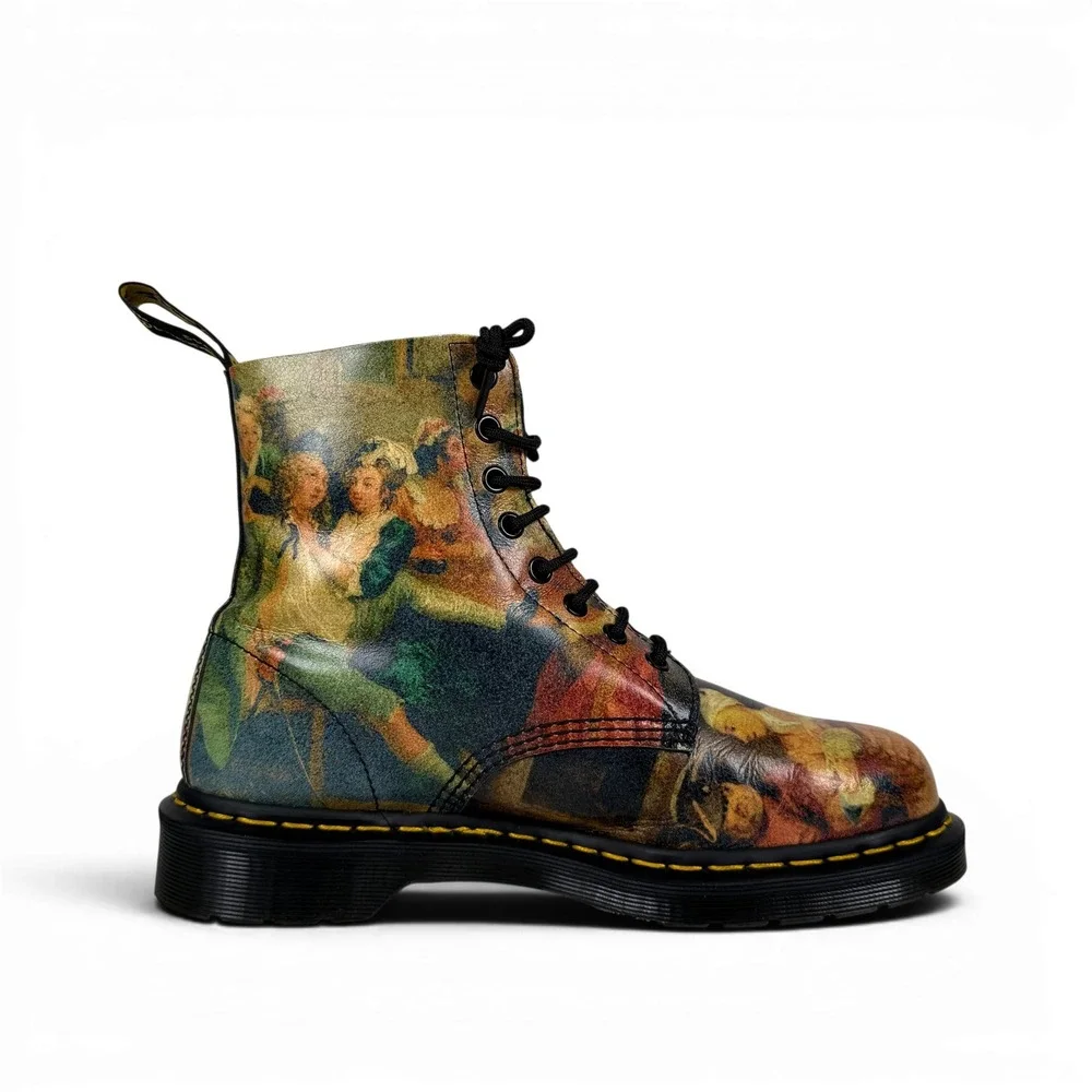 Dr. Martens Pascal Boots Museum Edition William Hogarth A Rakes Progress Mens 9